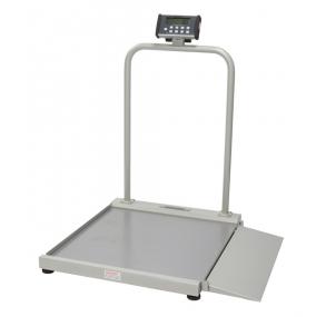 Health O Meter Digital Wheelchair Ramp Scale with Handrails 