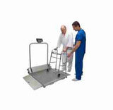 Health O Meter Portable/Folding Digital Wheelchair Dual Ramp Scale with Handrails