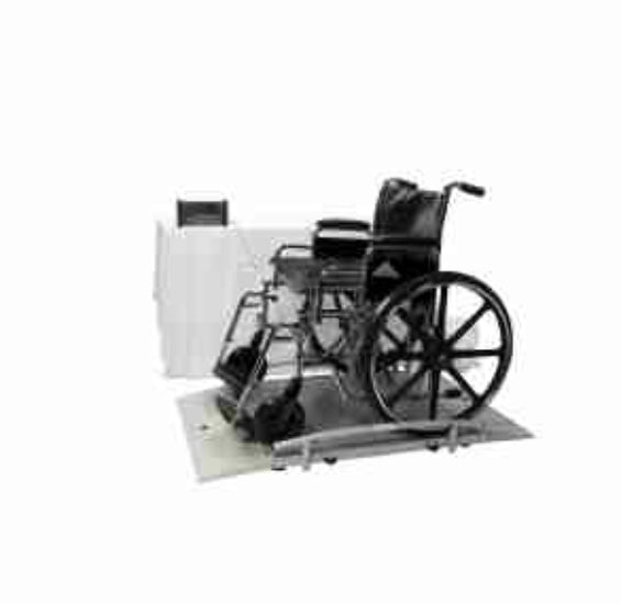 Health O Meter Portable Digital Wheelchair Dual Ramp Scale (35"x32" platform)