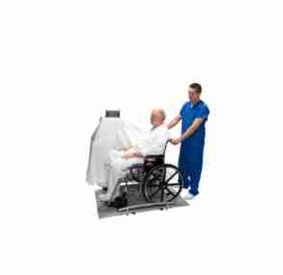 Health O Meter Portable Digital Wheelchair Dual Ramp Scale (35"x32" platform)