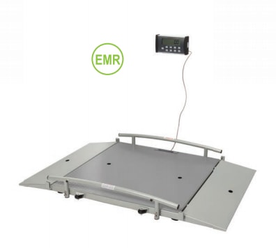 Health O Meter Portable Digital Wheelchair Dual Ramp Scale (35"x32" platform)
