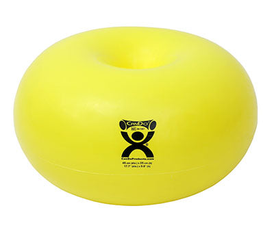 CanDo Donut Ball, 18" Dia x 10" H (45 cm Dia x 25 cm H), Yellow