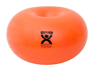 CanDo Donut Ball, 22" Dia x 12"H (55cm Dia x 30cm H), Orange