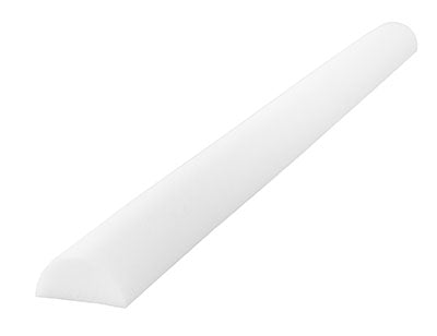 CanDo White Foam Roller, Half-Round (3” x 36”)