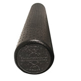 CanDo Foam Roller, Black Composite, Extra Firm (6" x 36") Round (1EA)
