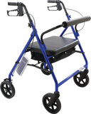 Bariatric Rollator with 8" wheels, Blue