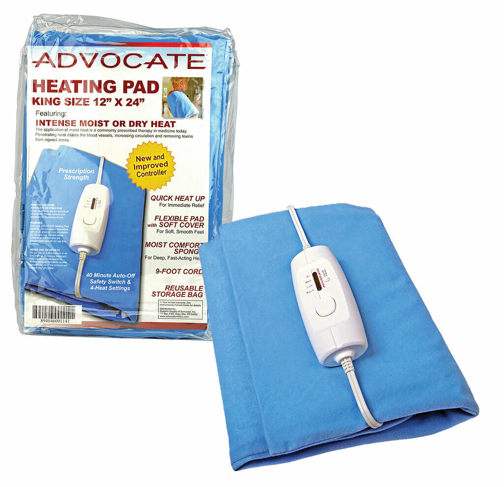 Advocate Heating Pad, King Size, 12 x 24"
