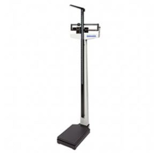 Health O Meter Mechanical Beam Scale with Height Rod and Fixed Poise Bar