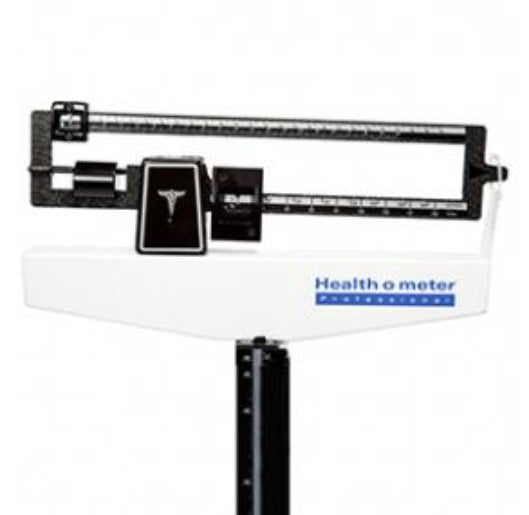 Health O Meter Mechanical Beam Scale with Height Rod and Fixed Poise Bar