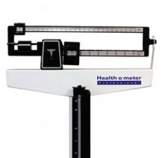 Health O Meter Mechanical Beam Scale with Height Rod