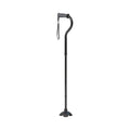 4-Point Offset Folding Hybrid Cane, Black