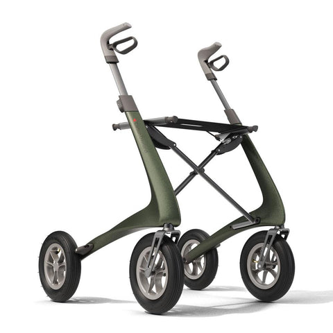 Carbon Overland Carbon Fiber Rollator, Green