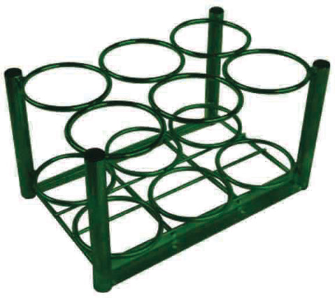 E Cylinder Rack, 6 Cylinder Capacity