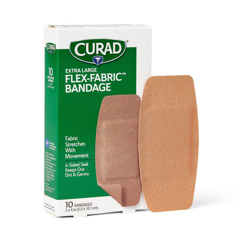 CURAD XL Flex-Fabric Bandages, 2"x4" (case of 24)