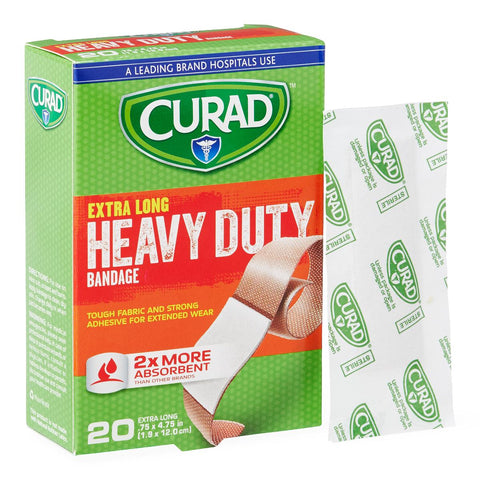 CURAD Heavy Duty Bandages, 0.75"x 4.75" (case of 24)