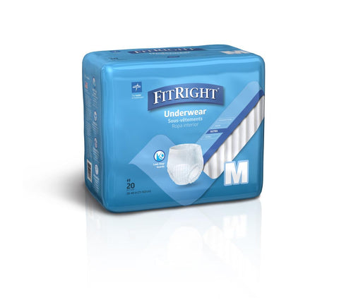 FitRight Ultra Protective Underwear, Medium (bag of 20)