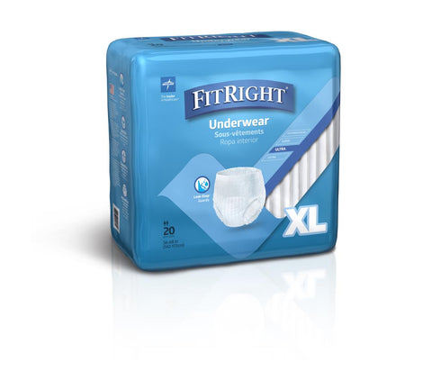 FitRight Ultra Protective Underwear, X-Large (case of 80)