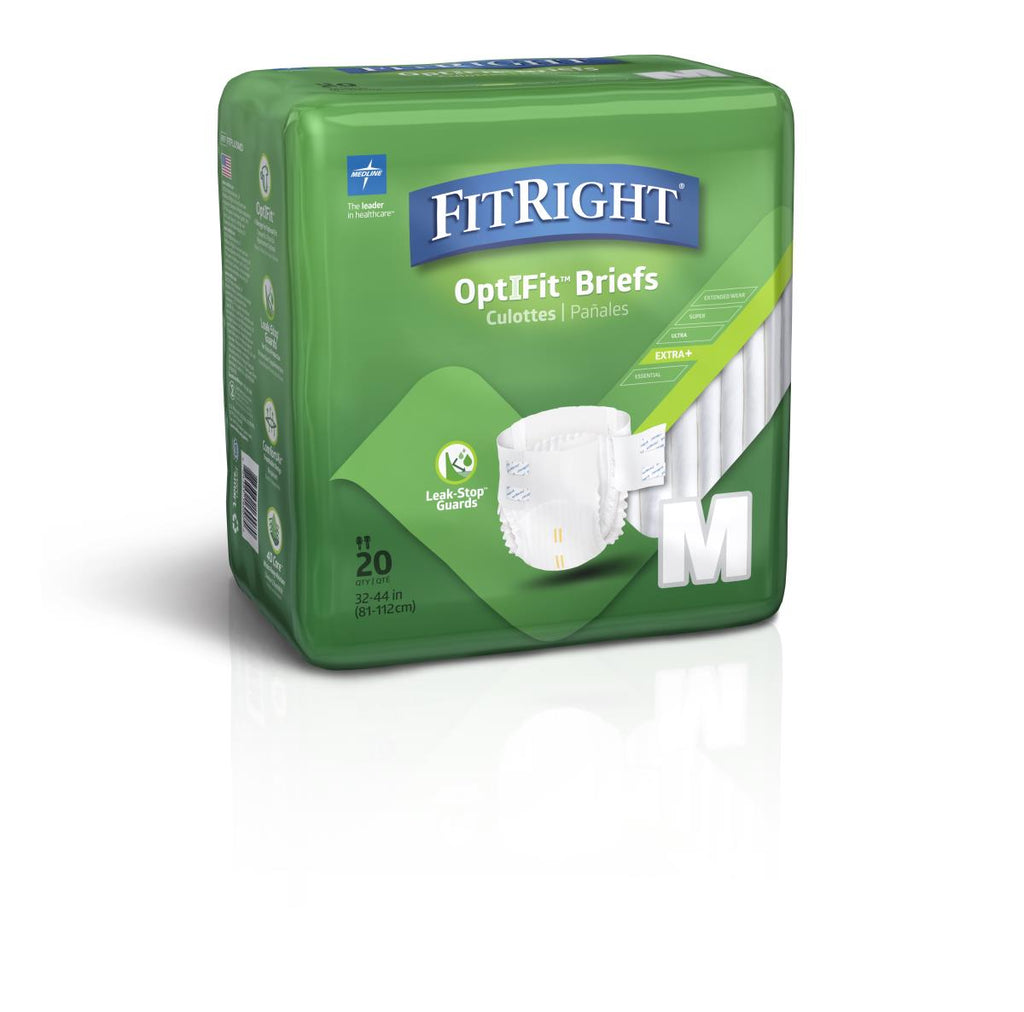FitRight Plus Adult Briefs, Medium (bag of 20)