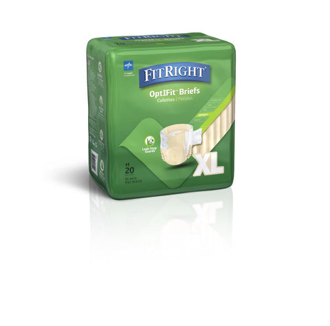 FitRight Plus Adult Briefs, X-Large (bag of 20)