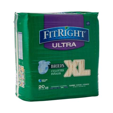FitRight Ultra Adult Briefs, X-Large (bag of 20)
