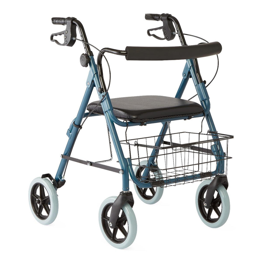 Guardian Deluxe Rollator with 8" Wheels, Blue