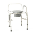 Steel Drop-Arm Commode