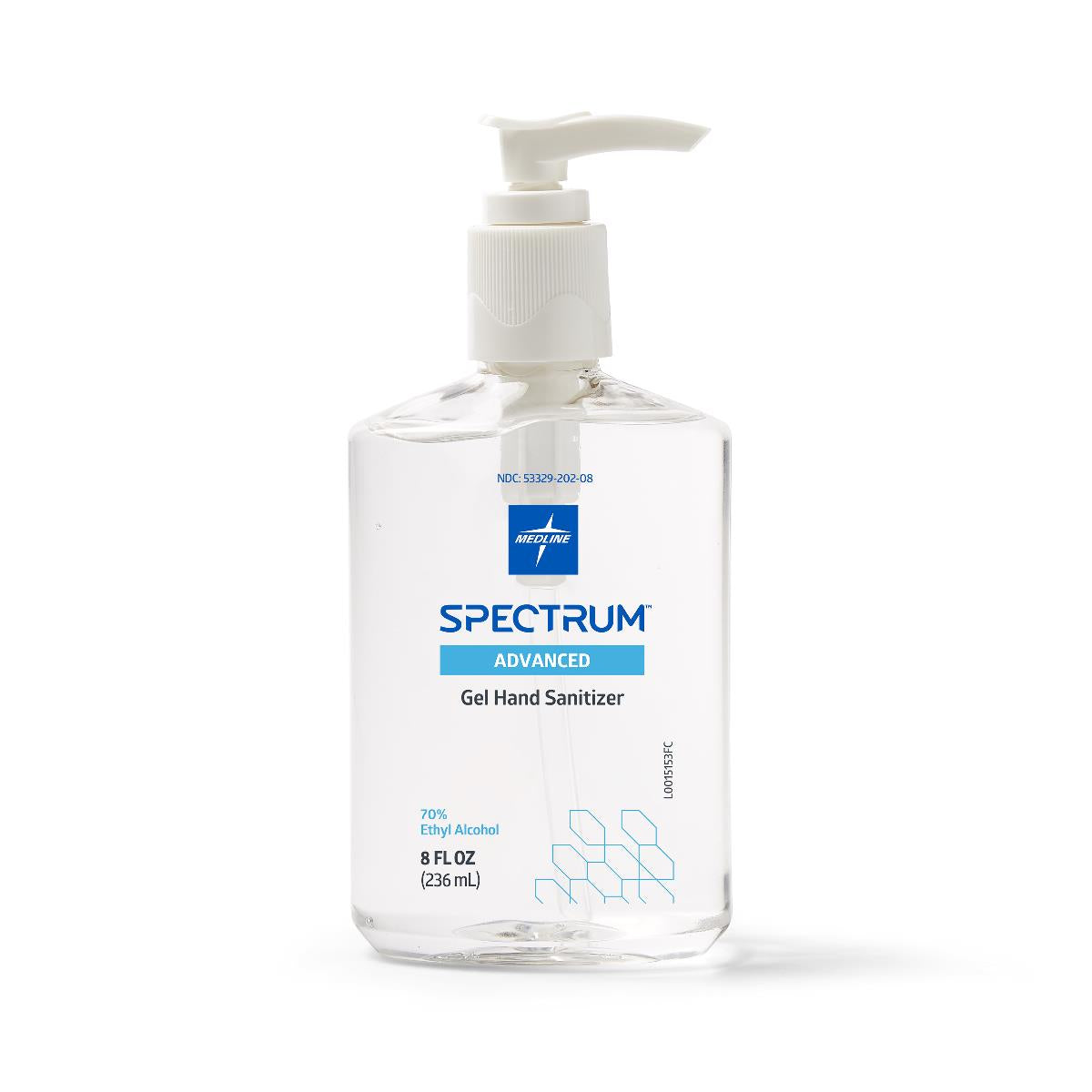 Gel 70% Spectrum Hand Sanitizer, Pump Bottle, 8oz. (1EA)