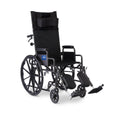 Reclining Wheelchair with Desk-Length Arms, Nylon, 20" Wide