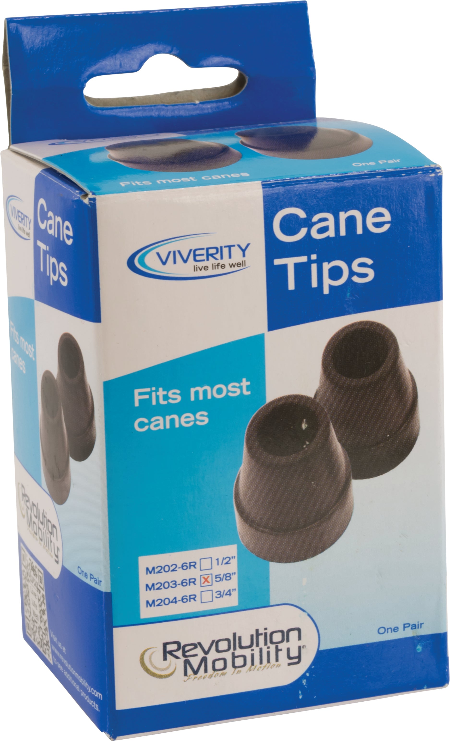 Cane Rubber Tip, for 5/8" Shaft