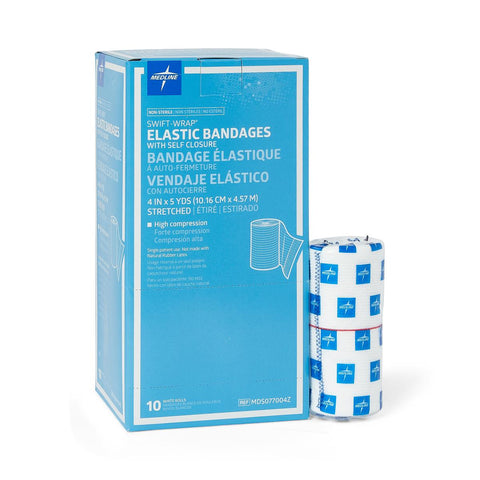Swift-Wrap Elastic Bandage with Self-Closure, 4" x 5 yd. (case of 50)