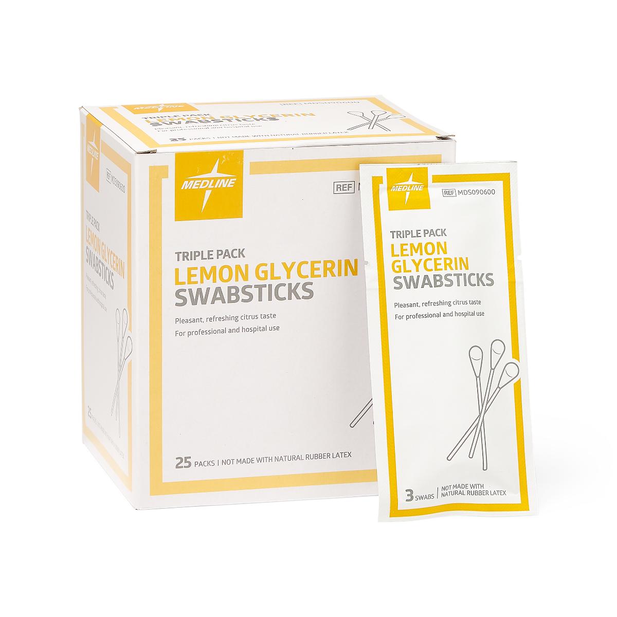 Lemon Glycerin Oral Swabsticks (box of 75)