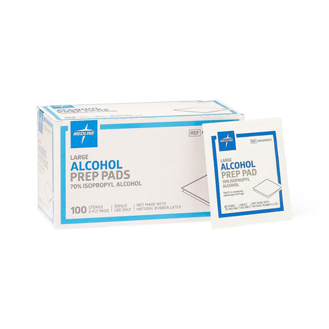 Sterile 2-Ply Alcohol Prep Pads, Large (case of 1000)