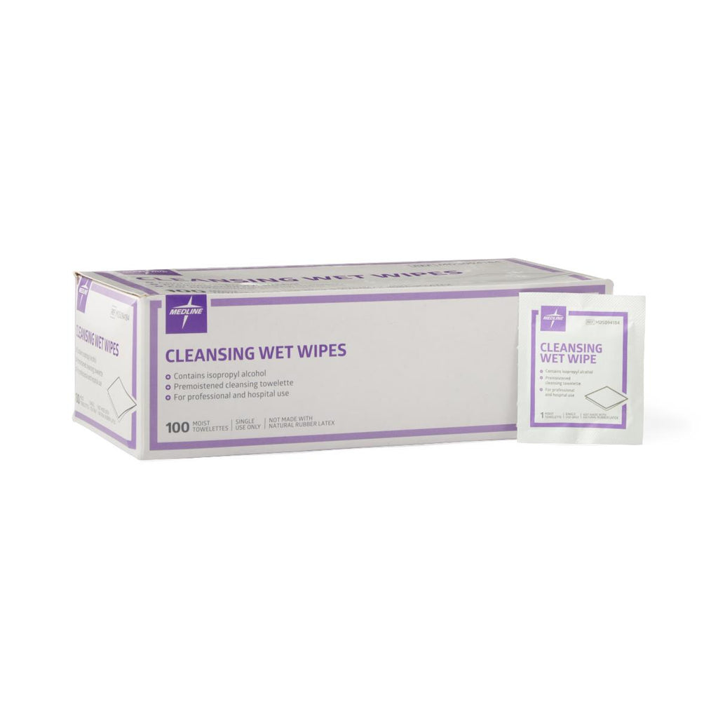 Cleansing Wet Wipes with BZK (case of 1000)