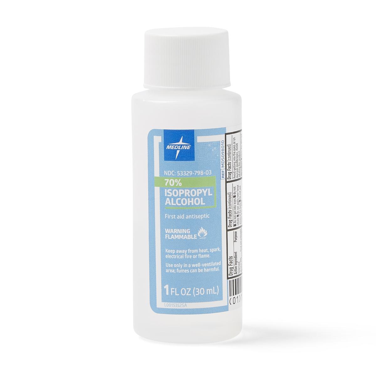 Medline 70% Isopropyl Alcohol, 1oz. (case of 96)