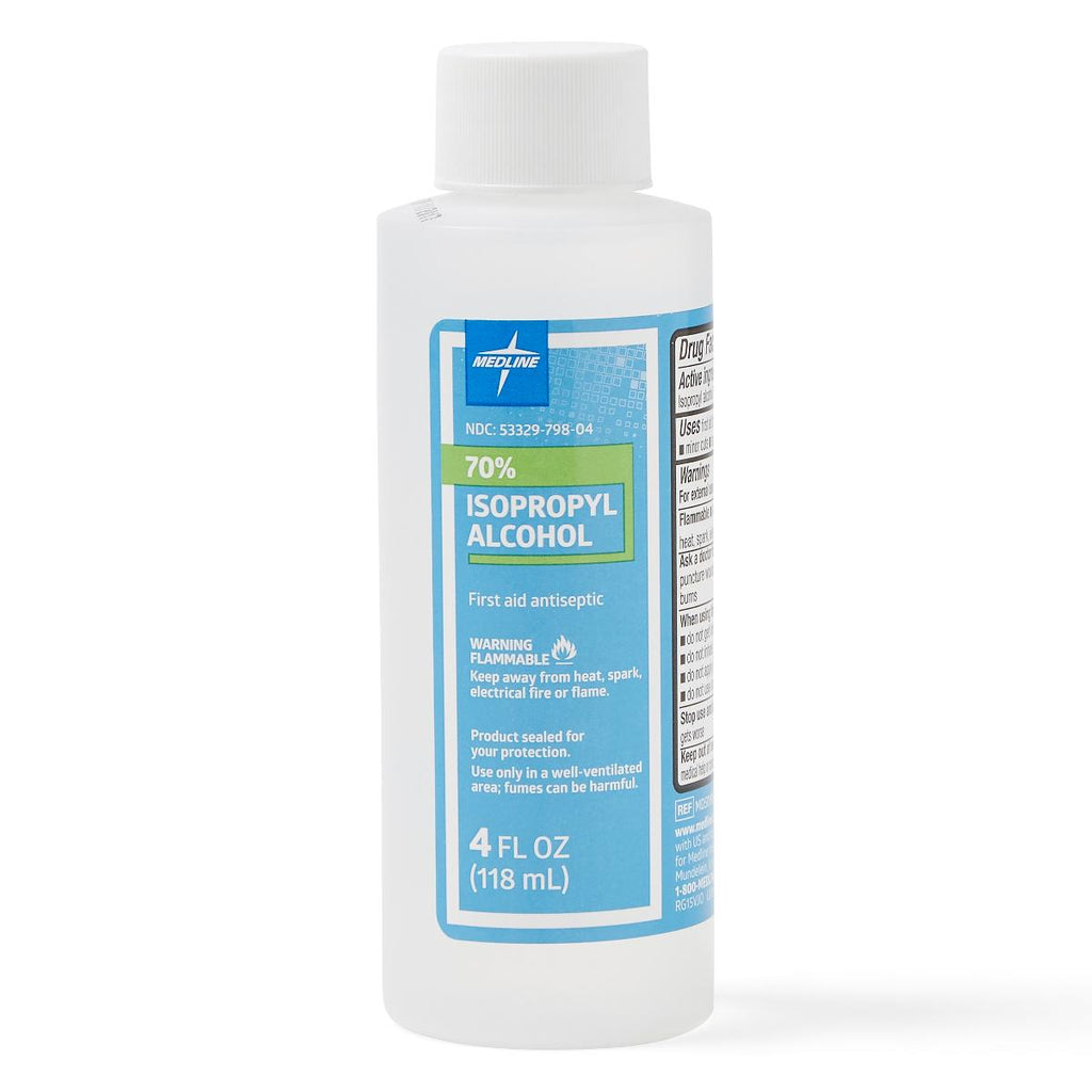 Medline 70% Isopropyl Alcohol, 4oz. (case of 60)