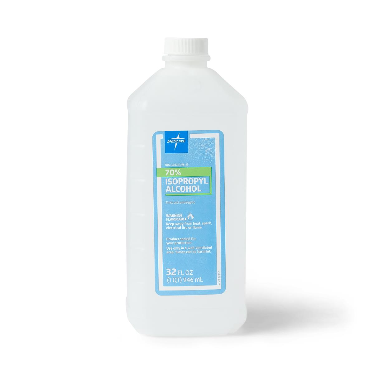 Medline 70% Isopropyl Alcohol, 32oz. (case of 12)