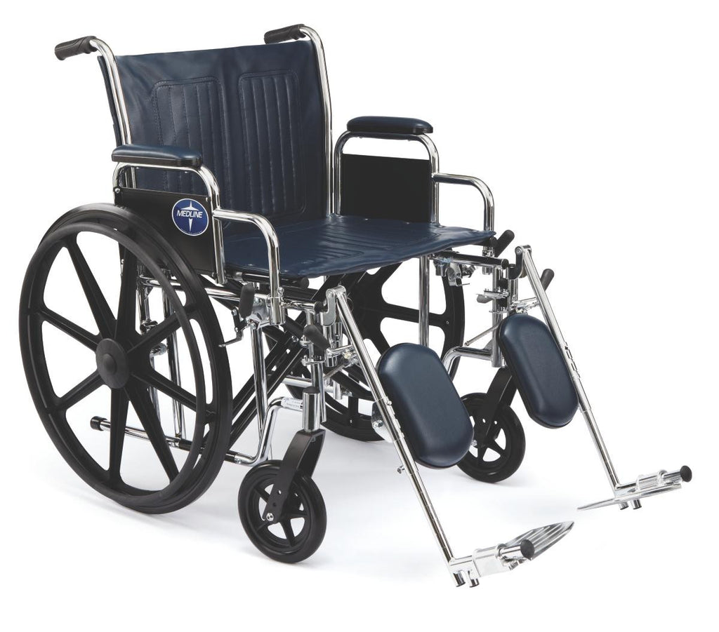 Extra-Wide Wheelchairs,Removable Desk Length Arm,Elevating Leg,20in Seat Width