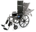 Excel Reclining Wheelchair with Removable Desk-Length Arms and Elevating Leg Rests, 16"