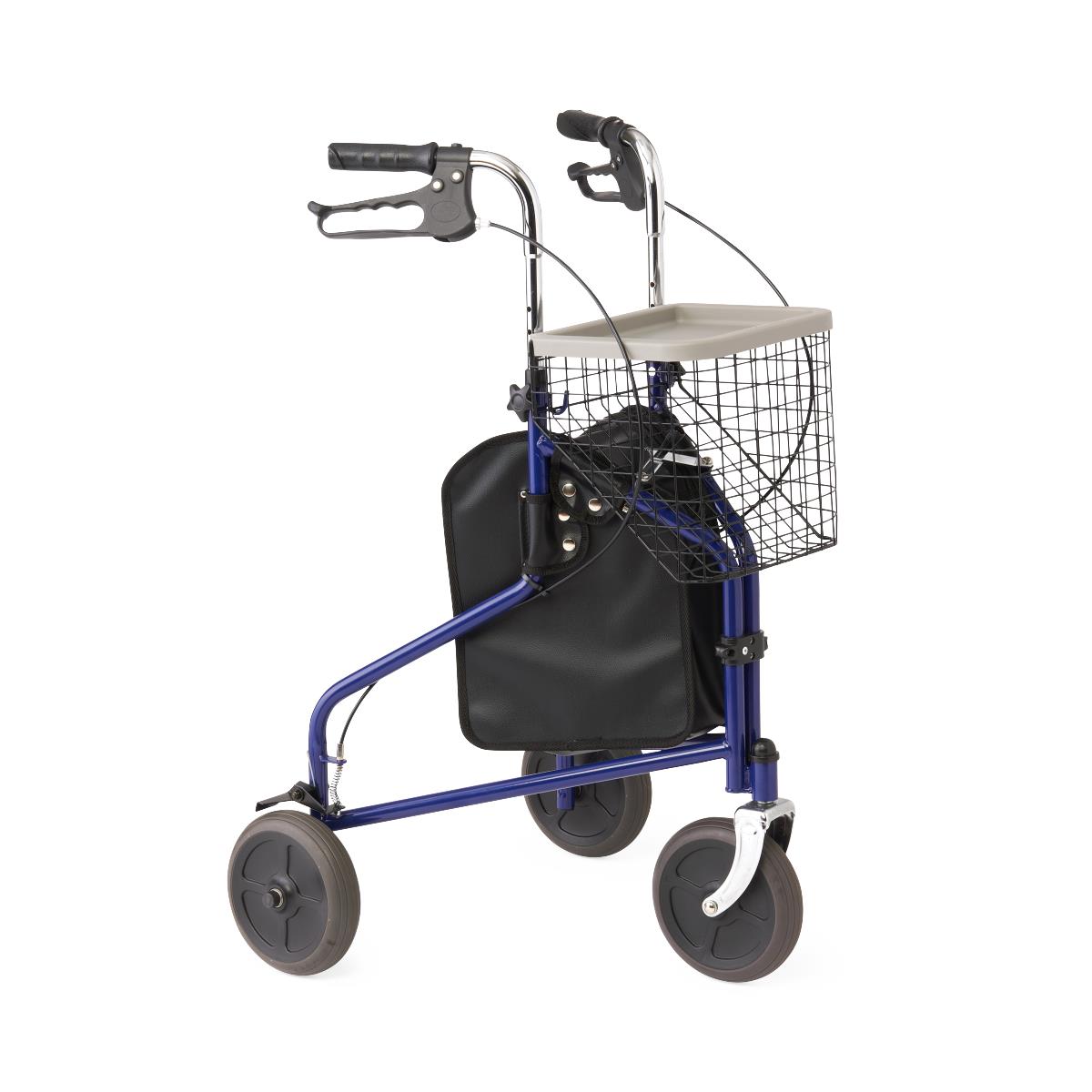 3-Wheeled Rollator, Blue