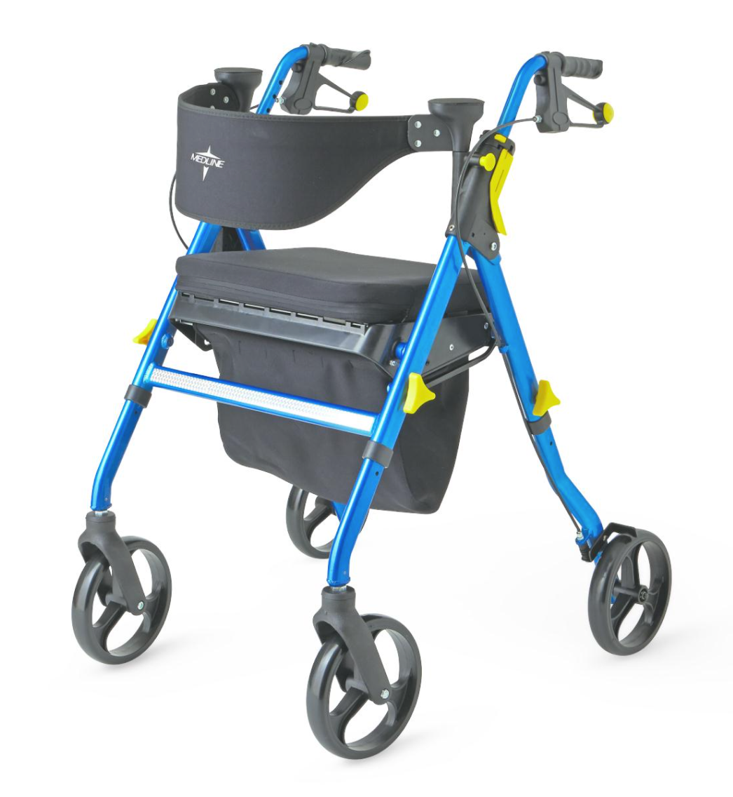 Empower Rollator with 8" Wheels, Blue