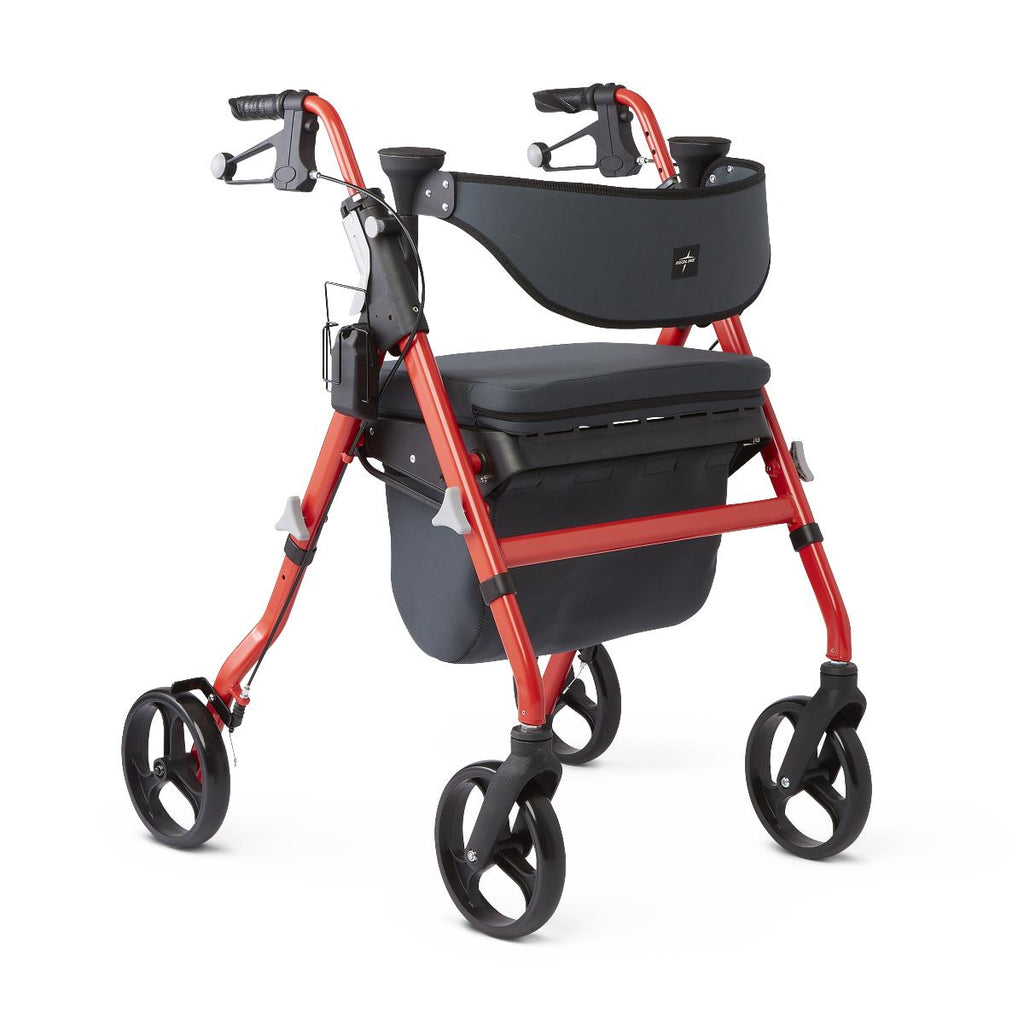 Empower Rollator with 8" Wheels, Red