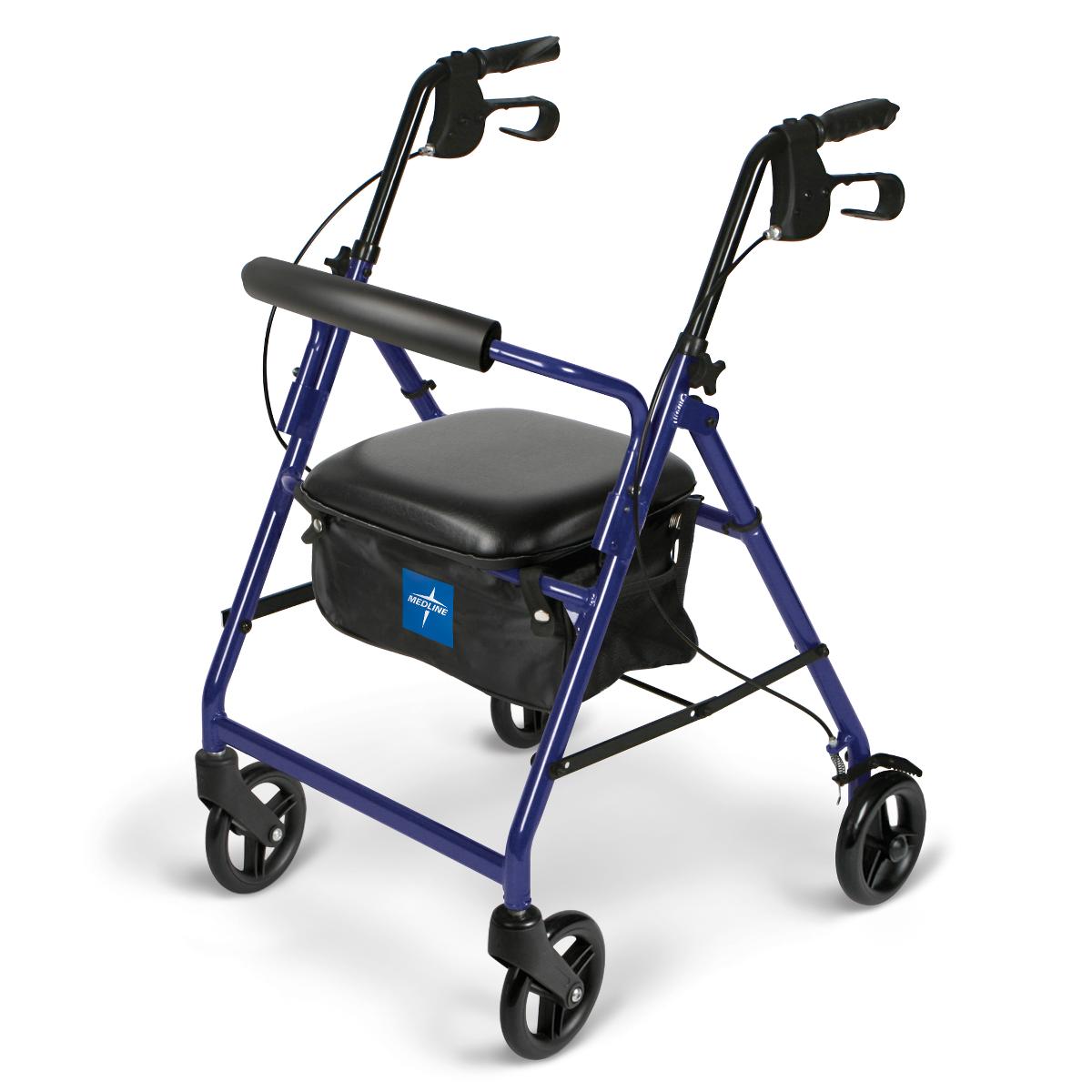 Basic Rollator with 6" Wheels, Blue