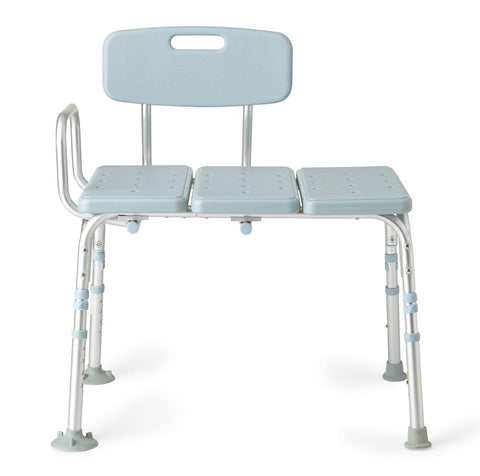 Knockdown Transfer Bench with Back and Microban Treatment