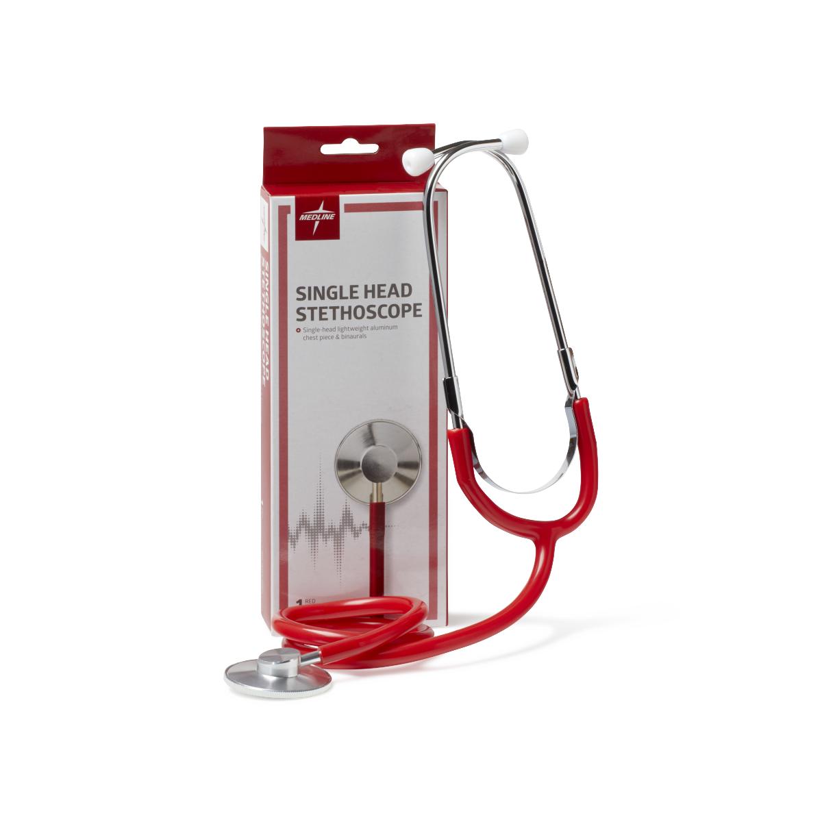 Single-Head Stethoscope, Red