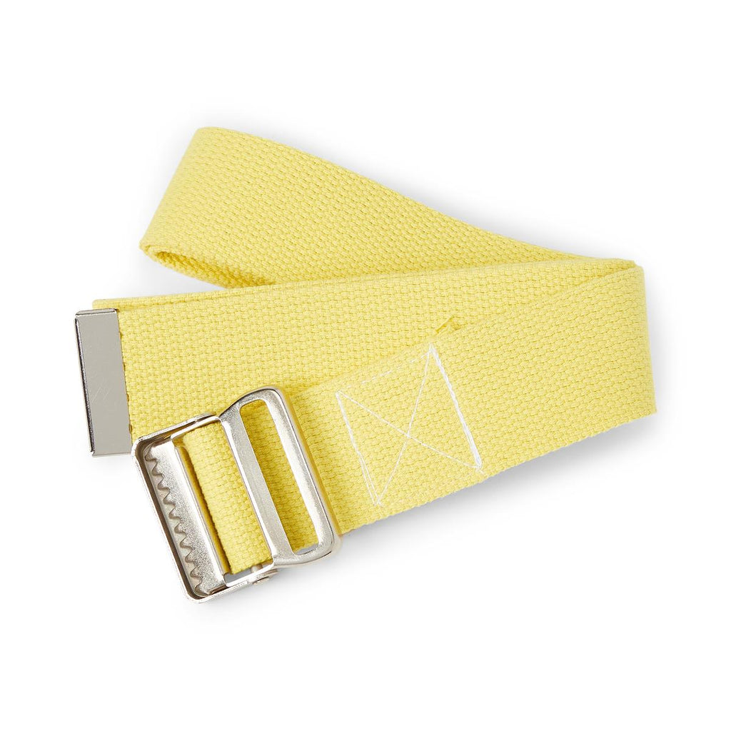 Washable Cotton Gait Belt, 60", Yellow