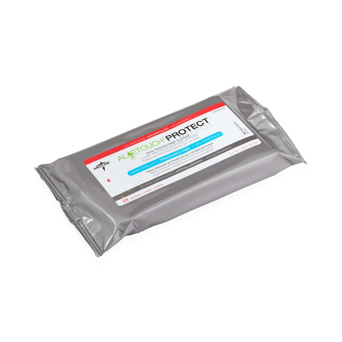 AloeTouch PROTECT Skin Protectant Wipes with Dimethicone (case of 24)