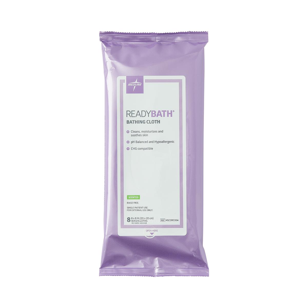 ReadyBath Total Body Cleansing Standard Weight Washcloth, Scented (case of 30)