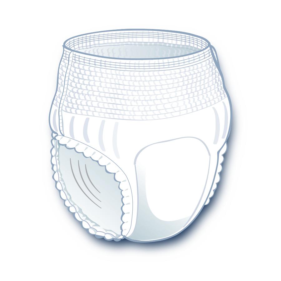 FitRight Extra Protective Underwear, Medium, 28"-40" (case of 80)