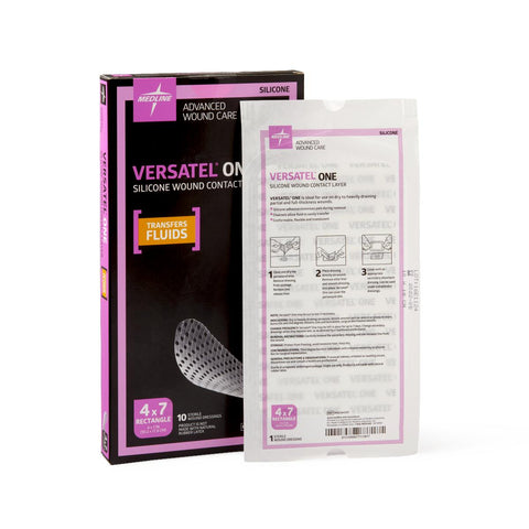 Versatel One Silicone Wound Contact Layer Dressing, 4" x 7" (case of 50)