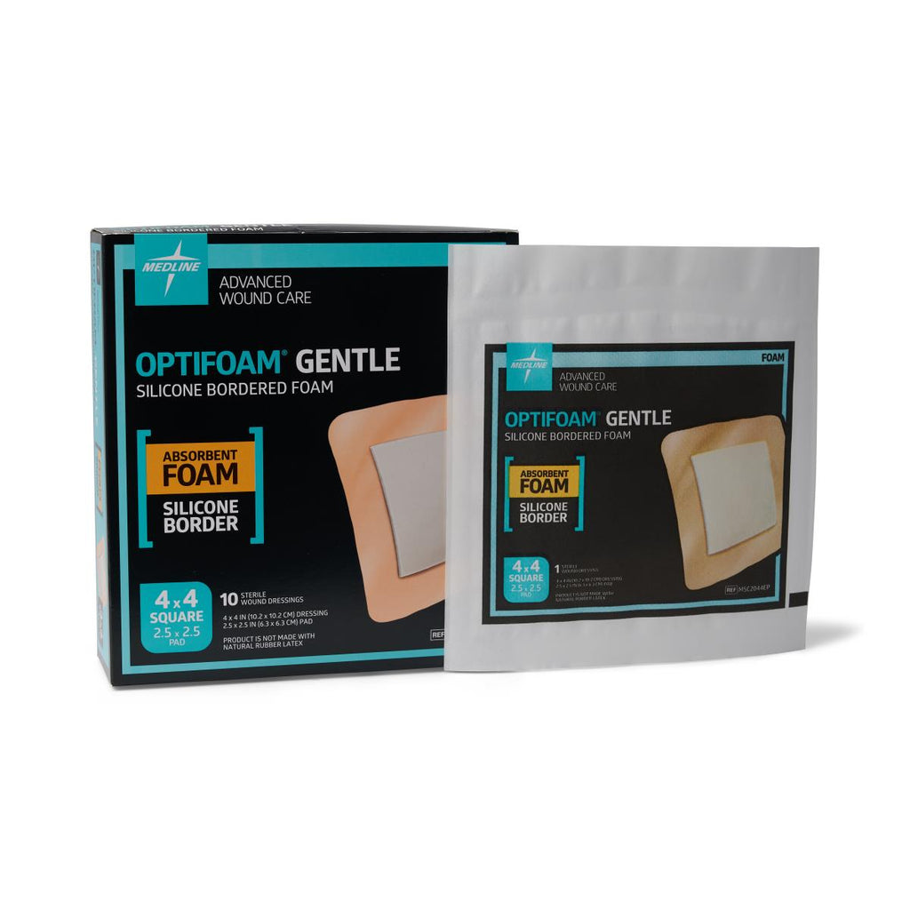 optifoam dressing Optifoam Gentle Foam Dressings with Silicone Adhesive Border – Affordable Medical